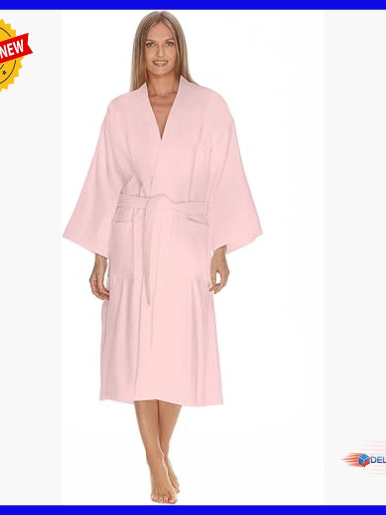 Plush Terry Cloth Bathrobe, Cotton Spa Robe, M/L To 4x